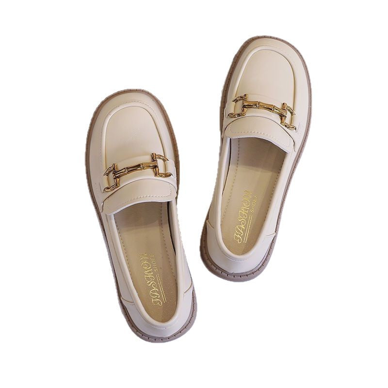 Damen Klassische Loafers mit elegantem dekorativen Schnallenverschluss EB