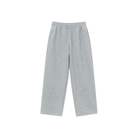 Unisex Relaxed-Fit Loungehose mit hohem Elastikbund, Kordelzug und geradem Bein EB