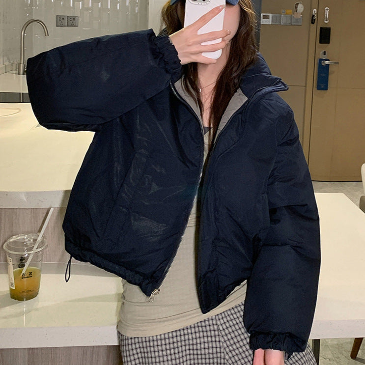 Damen Kurze, wattierte Freizeitjacke mit seitlichen Reißverschlusstaschen EB