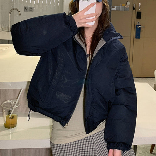 Damen Kurze, wattierte Freizeitjacke mit seitlichen Reißverschlusstaschen EB
