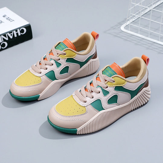 Damen modische Sneaker mit atmungsaktiver Oberflächenstruktur und rutschfester Sohle EB