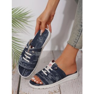 Damen Freizeitschuhe mit modischem Offene Zehen Bereich EB