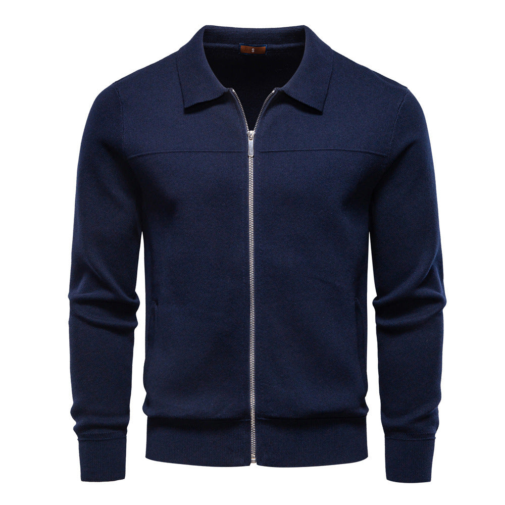 Herren modische Freizeitjacke mit hochwertigem Reißverschluss EB