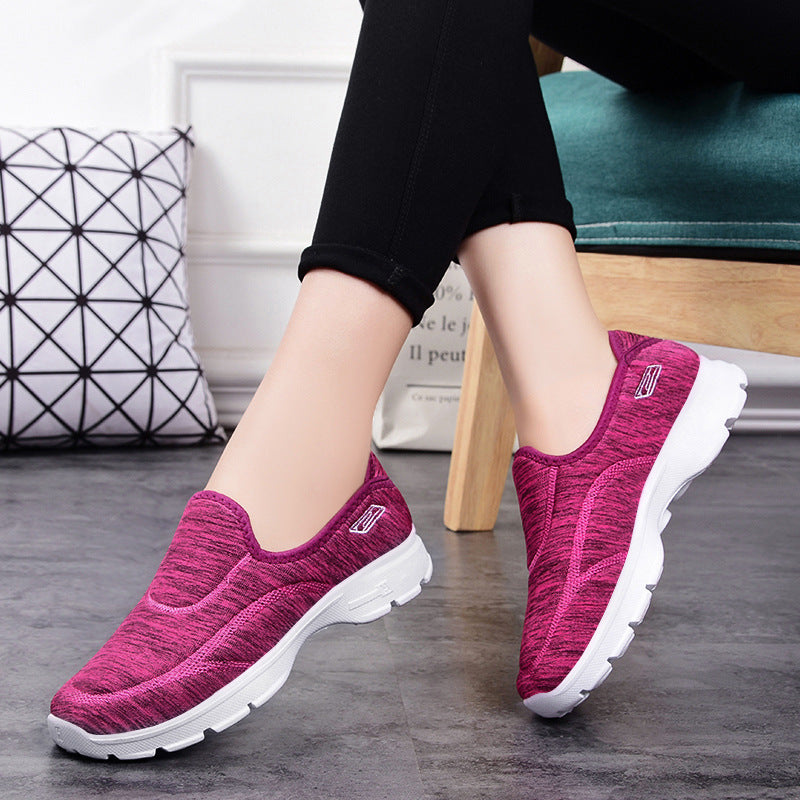 Damen nan elastische Schlupf-Sneaker mit orthopädischer Mittelfußstütze und rutschfester EVA-Sohle EB