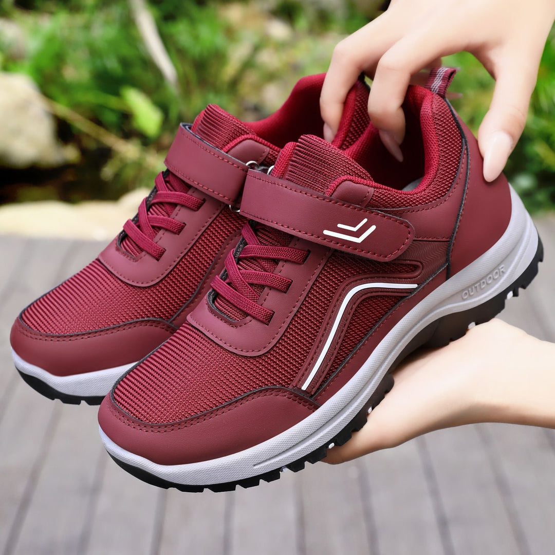 Damen Sportliche Outdoor-Sneakers mit robustem Sohlen-Design EB