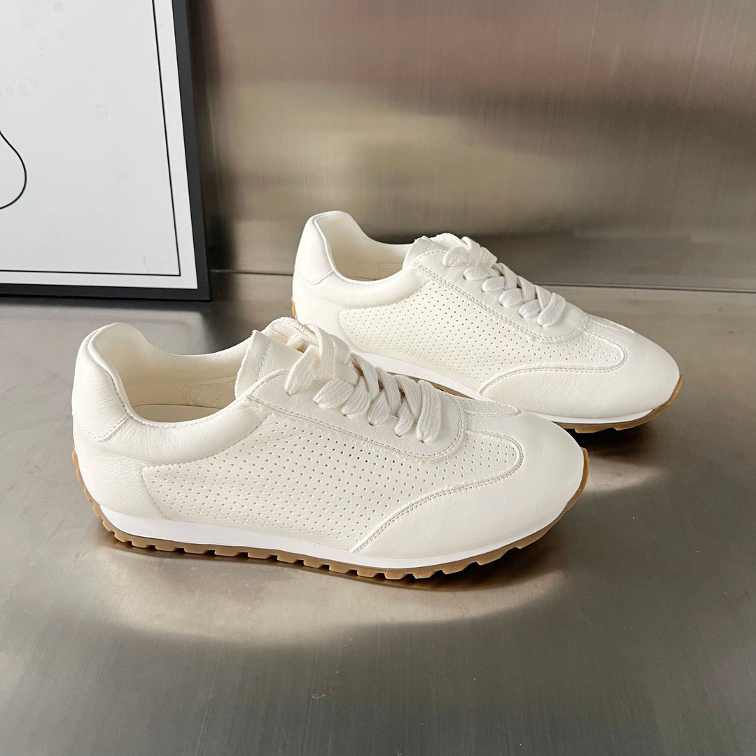 Damen Atmungsaktive Modische Sneakers mit perforierter Oberfläche und rutschfester Sohle EB