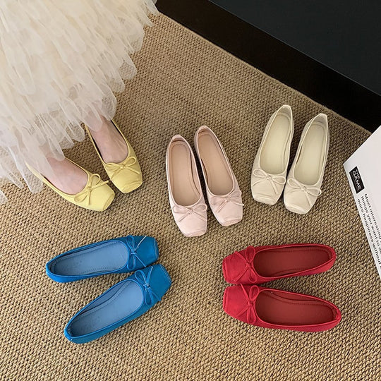 Damen Ballerina mit elegantem Schleifendetail EB