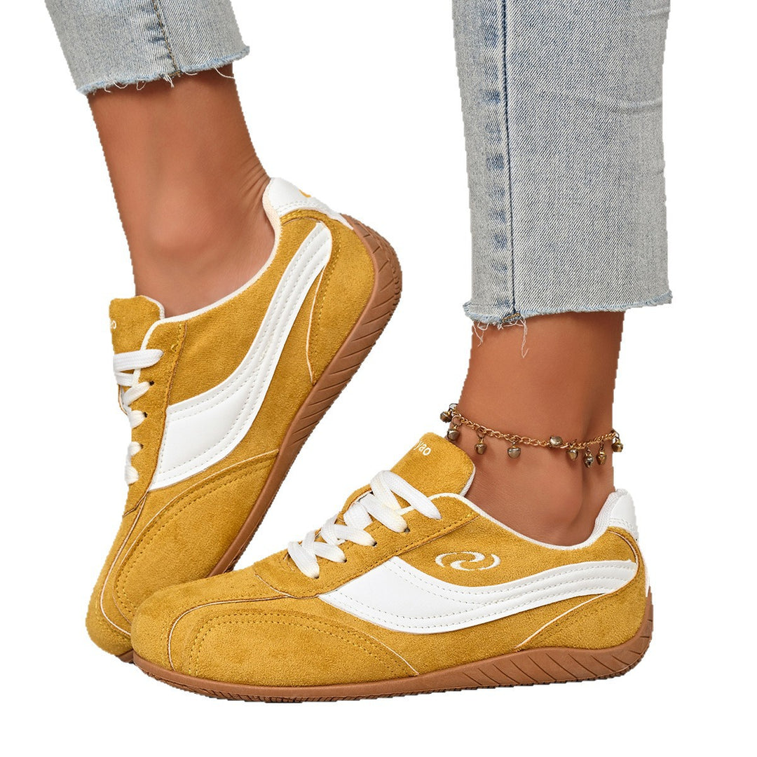Damen Freizeitschuhe mit hochwertigem Veloursleder und rutschfester Gummisohle EB