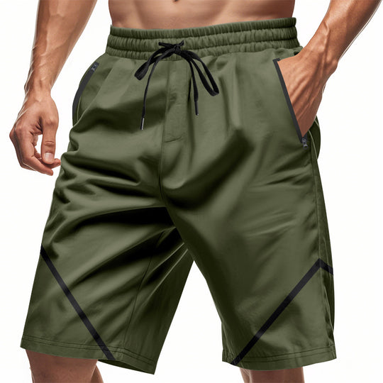 Herren Sportliche Shorts mit elastischem Bund und praktischen Reißverschlusstaschen EB