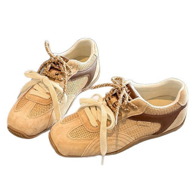 Damen atmungsaktive Lifestyle-Sneaker mit luxuriösem Wildleder-Obermaterial und flexiblem Sohlenprofil EB
