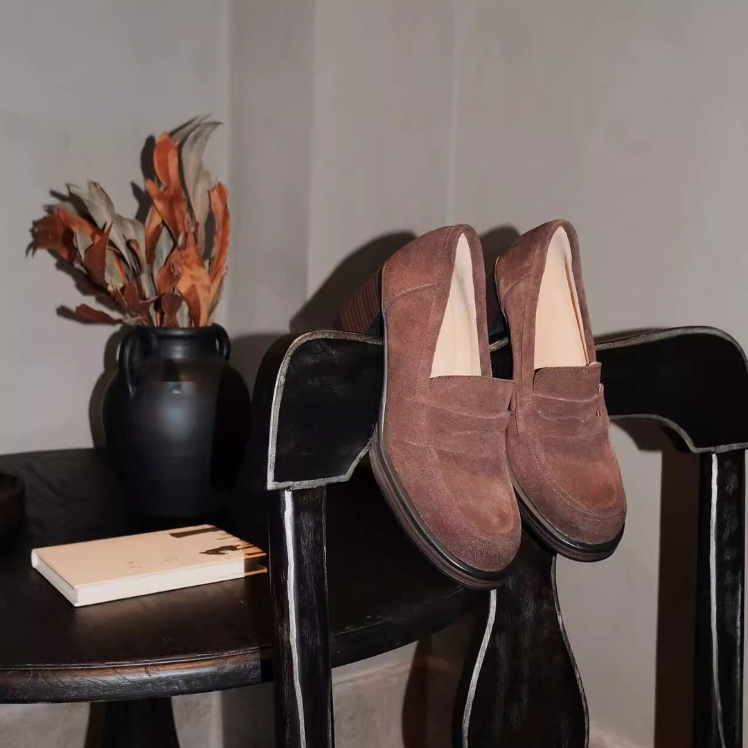 Damen Mokassins mit eleganter Lederverarbeitung und rutschfester Sohle EB