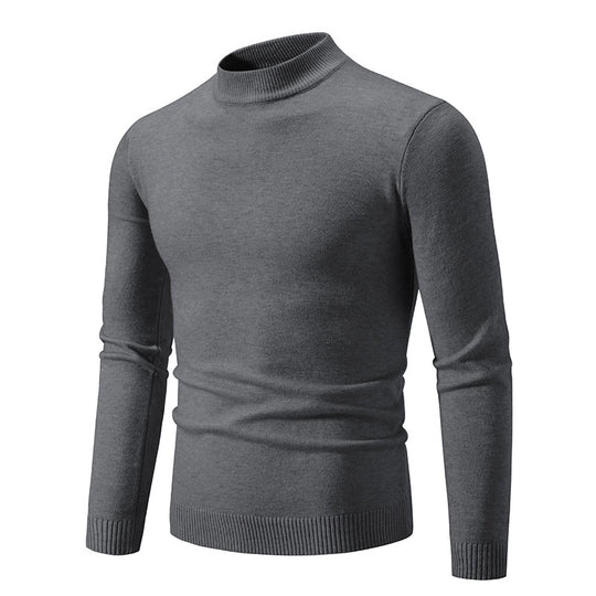 Herren modischer Rollkragenpullover aus feiner Strickqualität EB