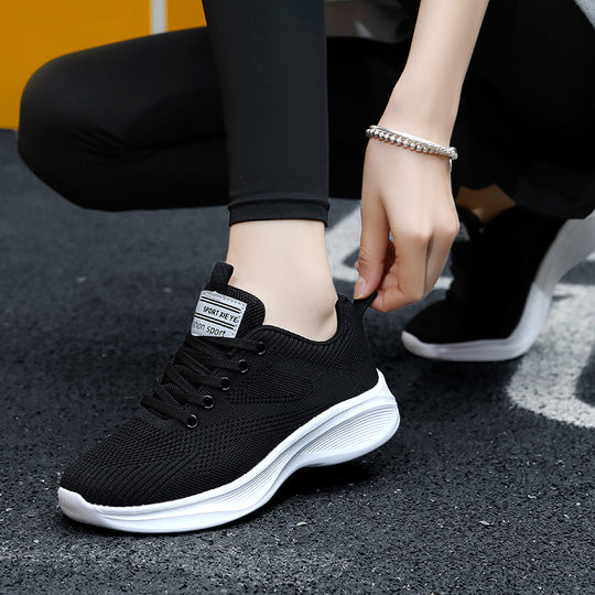 Damen Komfortable Sneakers mit atmungsaktivem Mesh-Obermaterial EB