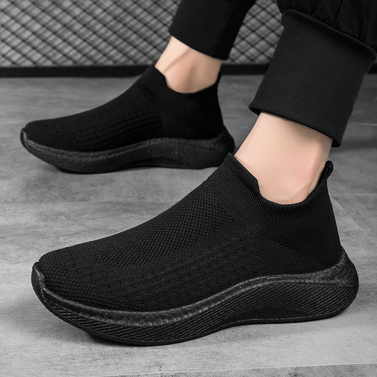 Herren nan nahtloser Strick-Schlupfschuh mit ergonomischer Zwischensohle und Fersenlasche EB