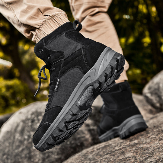 Damen Hohe Outdoor-Wanderstiefel mit rutschfester Sohle und atmungsaktivem Futter EB