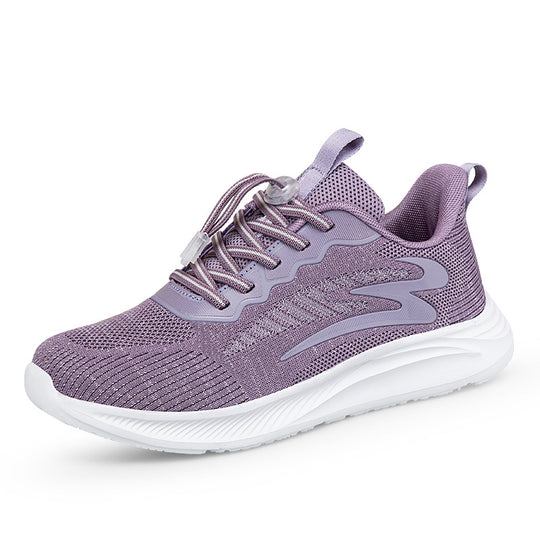 Damen Sportliche Lauf-Sneaker mit elastischem Schnellschnürsystem EB