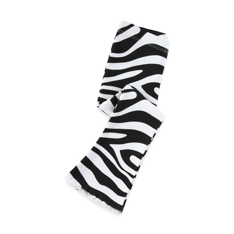 Mädchen Schlagleggings mit aufregendem Zebra-Muster EB