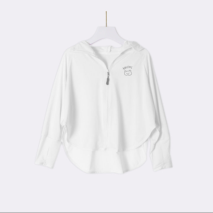 Damen performante UV-Schutzjacke mit Kapuze EB