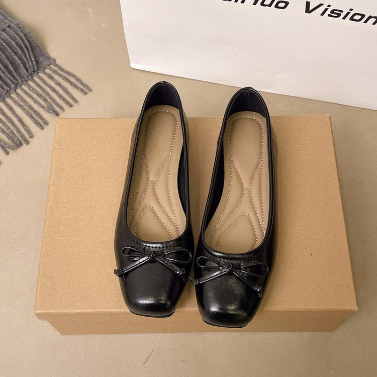 Damen Ballerinas mit zartem Schleifenakzent und gepolsterter Innensohle EB