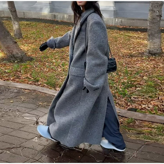 Damen oversized Wollmantel EB