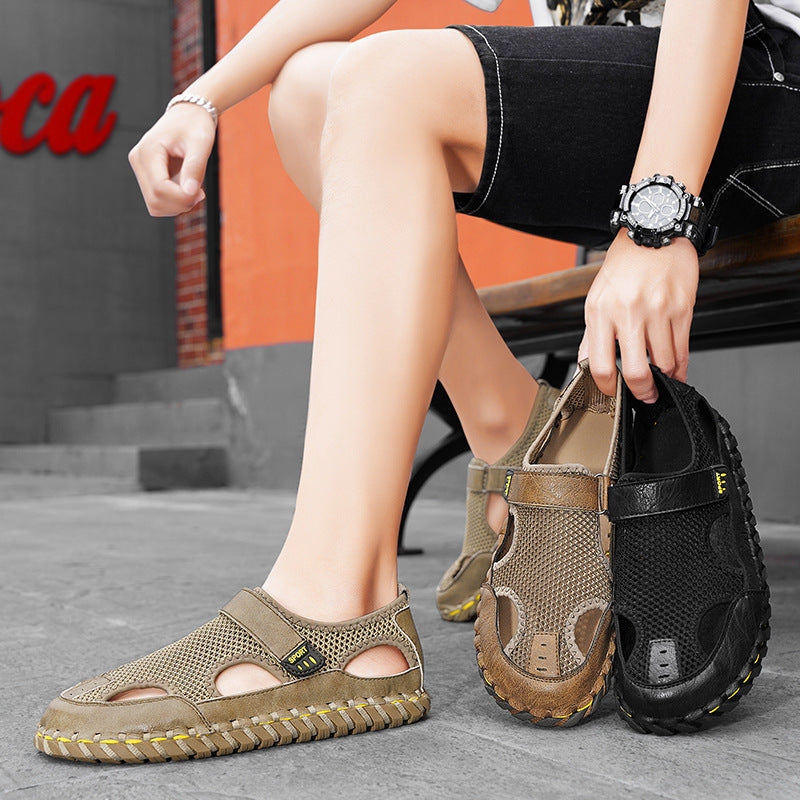 Damen Sportliche Mesh-Sandalen mit verstellbarem Riemen und rutschfester Sohle EB