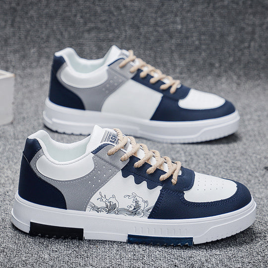 Damen Sneakers mit kunstvollem Wellenmuster und atmungsaktivem Obermaterial EB