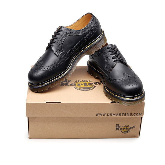 Herren klassische Brogue Derby Schnürschuhe mit gepolsterter Luftsohle EB