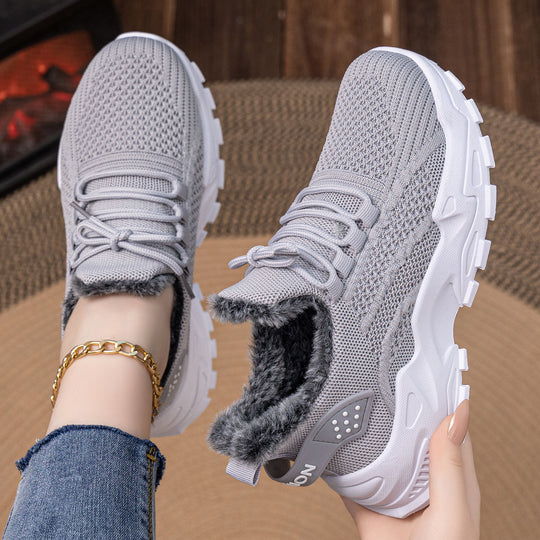Damen Sportliche Sneaker mit kuscheligem Innenfutter EB