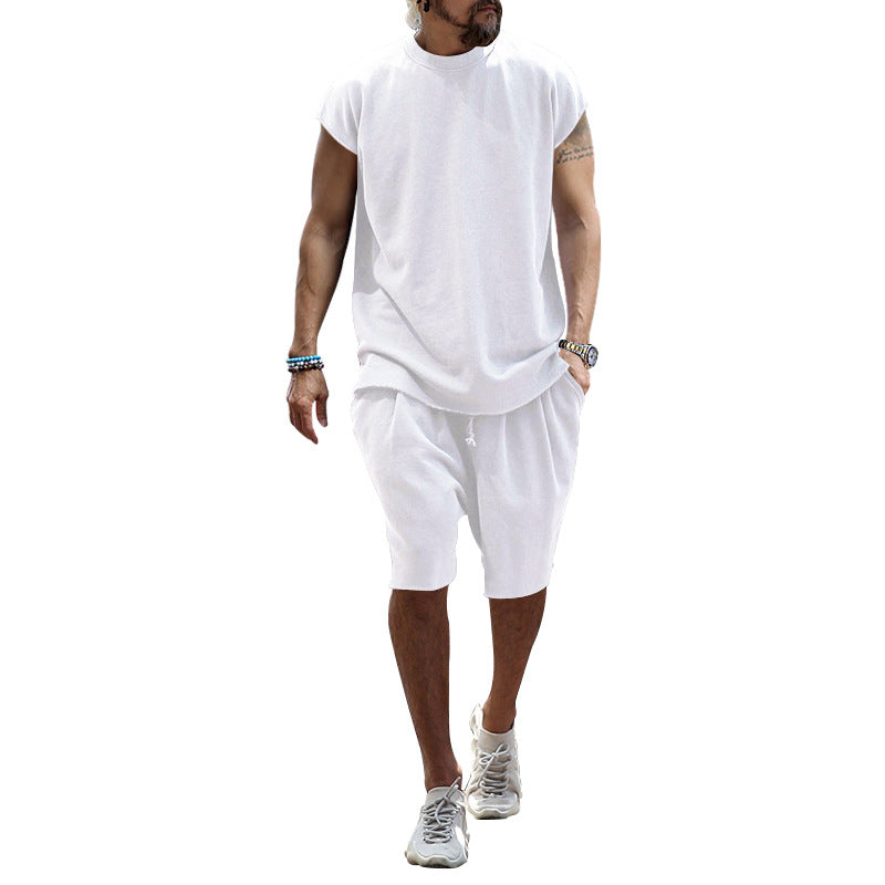 Herren lässiges Freizeit-Set aus hochwertigem Baumwollmix mit Oversize-Schnitt EB