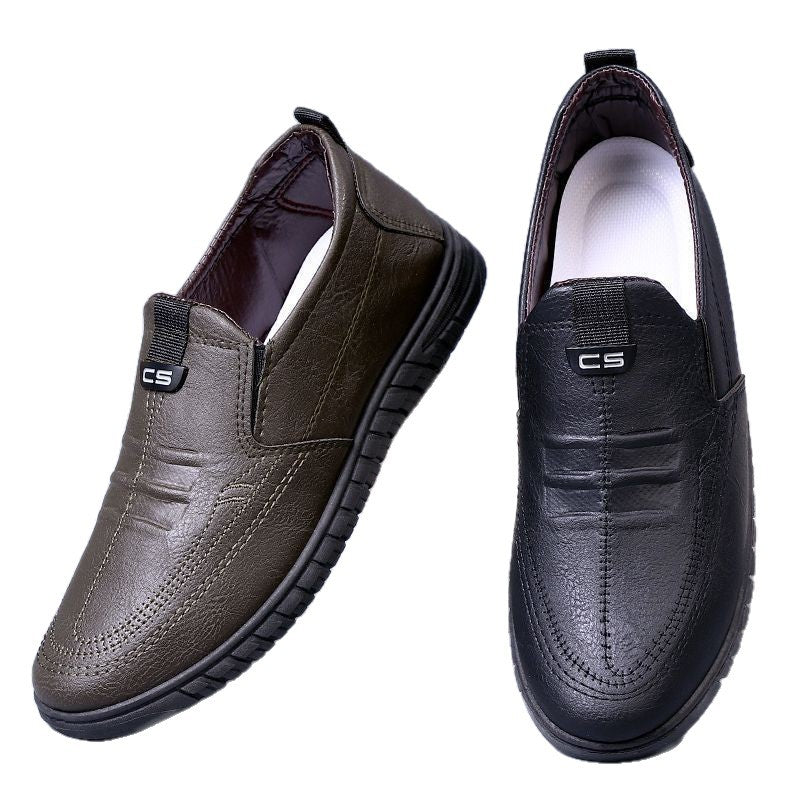 Herren Elegante Slip-On Mokassins mit rutschfester Sohle und hochwertigem Leder EB
