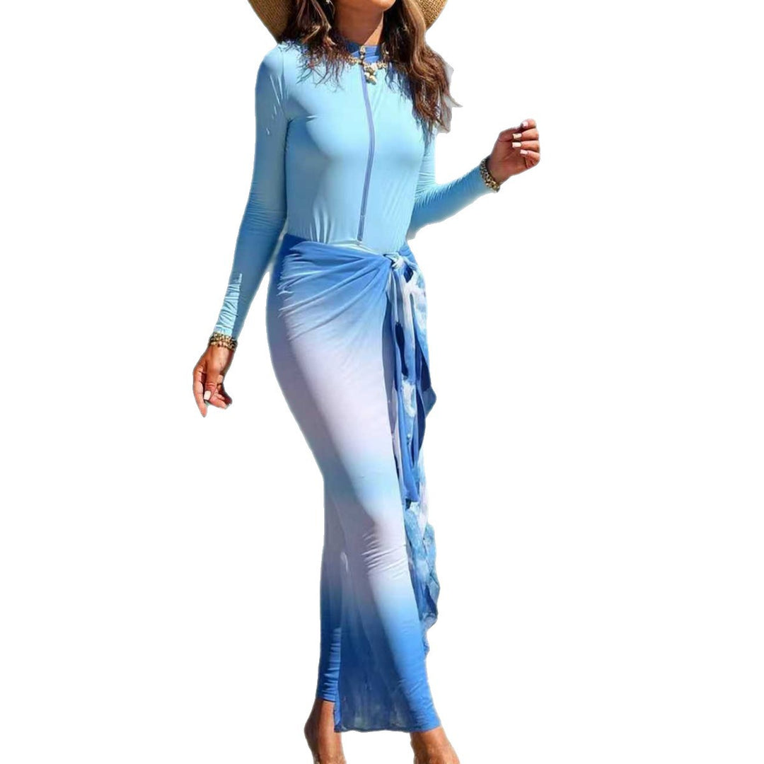 Damen Langärmliger Surfsuit mit Wickelrock EB
