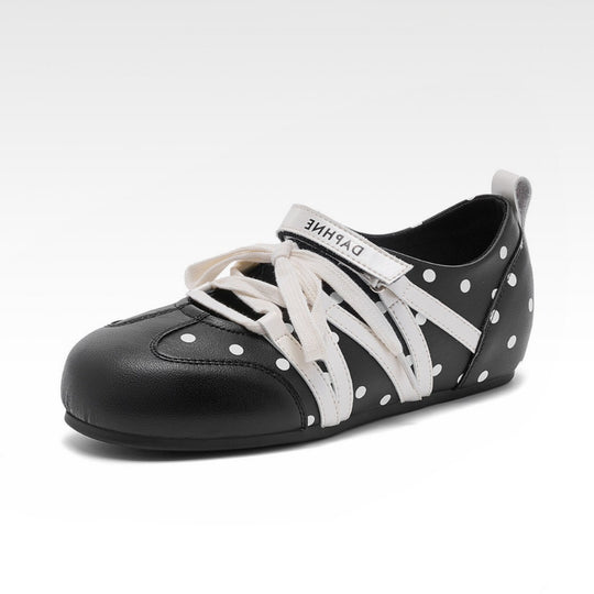 Damen elegante Ballerinas mit Punkten EB
