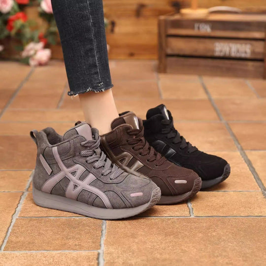 Damen Hohe Sneakers mit rutschfester Sohle und bequemer Polsterung EB