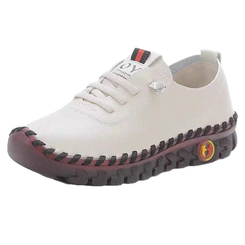Damen Bequeme und stilvolle Schnürschuhe aus hochwertigem Leder EB