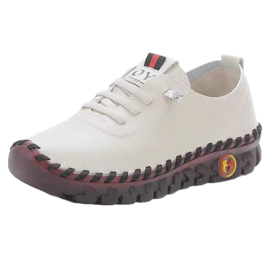 Damen Bequeme und stilvolle Schnürschuhe aus hochwertigem Leder EB