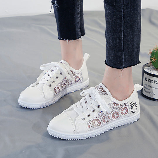 Damen Sneakers mit floralen Einsätzen und verstärktem Komfort EB