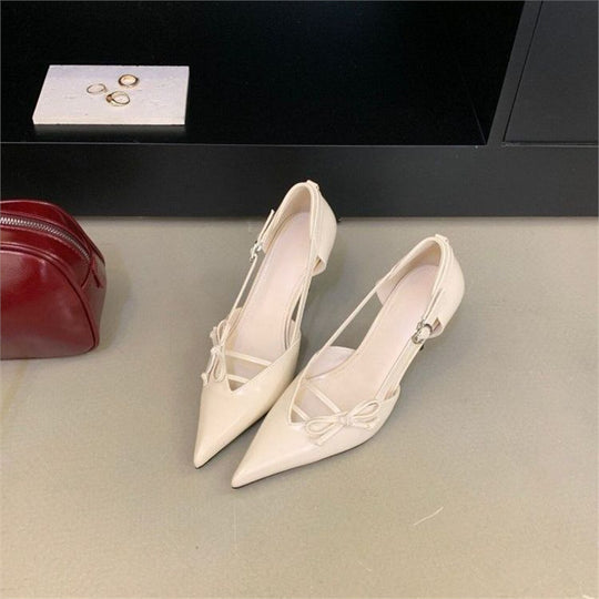 Damen Slingback Pumps mit raffinierter Schleifenverzierung EB