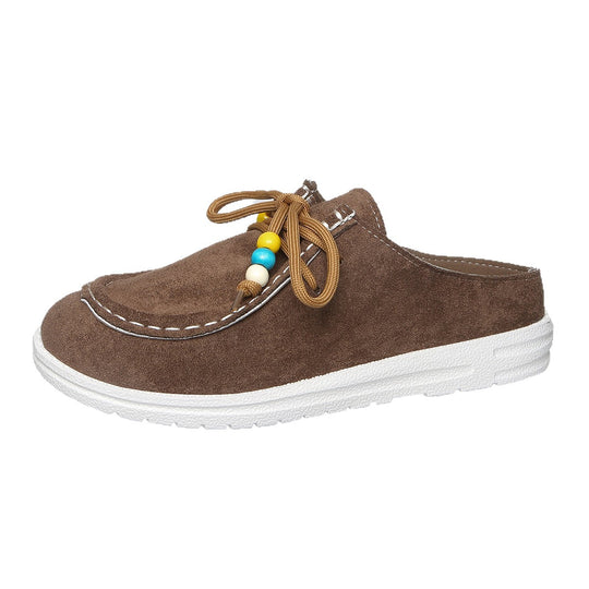 Damen Bequeme Clogs mit modischem Schnitt und dekorativem Riemendesign EB