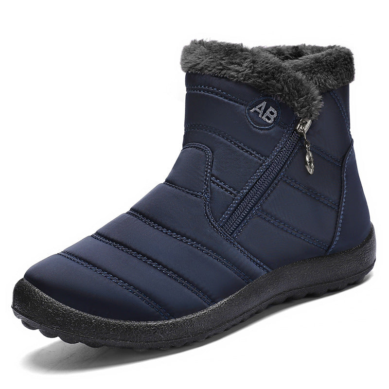 Damen Isolierte Winterstiefel mit rutschfester Sohle und praktischem Reißverschluss EB