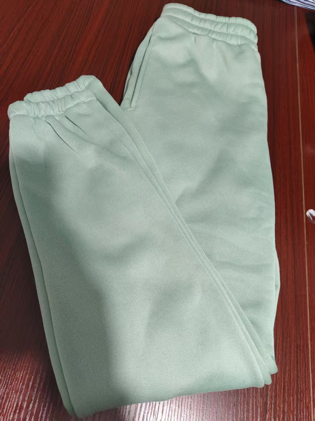 Damen nan lässige Sweatpants mit hohem Bund, seitlichen Eingrifftaschen und elastischen Bündchen EB