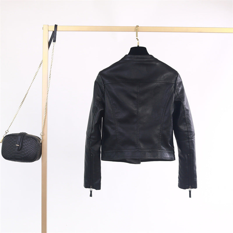 Damen lässige Bikerjacke aus hochwertigem  EB