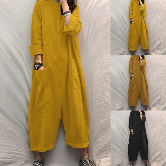 Damen Jumpsuit mit praktischen Taschen und lässigem Schnitt EB