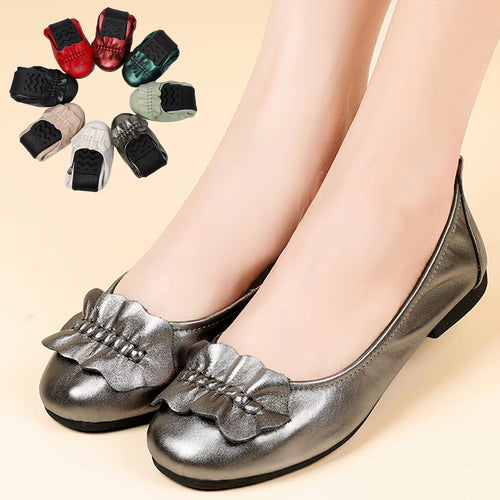 Damen Ballerinas mit dekorativem Schleifenakzent und rutschfester Sohle EB