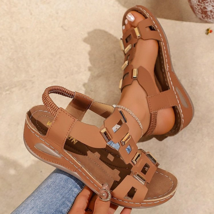 Damen Modische Sandalen mit Sicherheitsverschluss EB