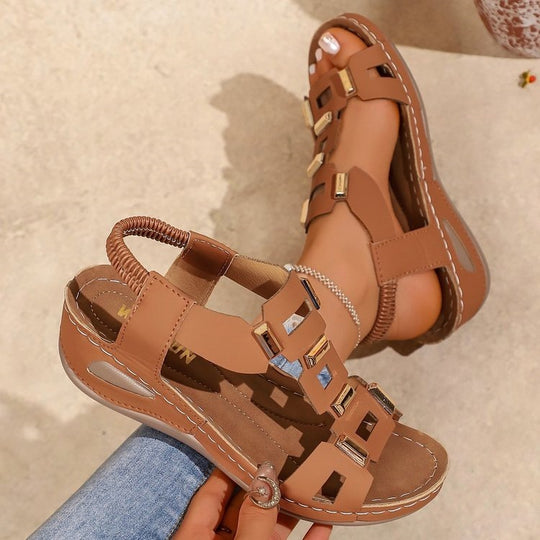 Damen Modische Sandalen mit Sicherheitsverschluss EB