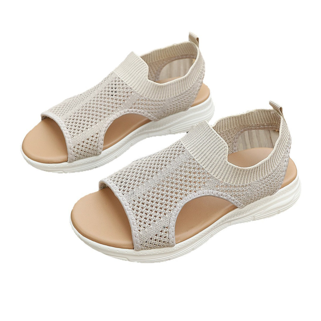Damen Freizeitsandalen mit atmungsaktivem Obermaterial und rutschfester Sohle EB