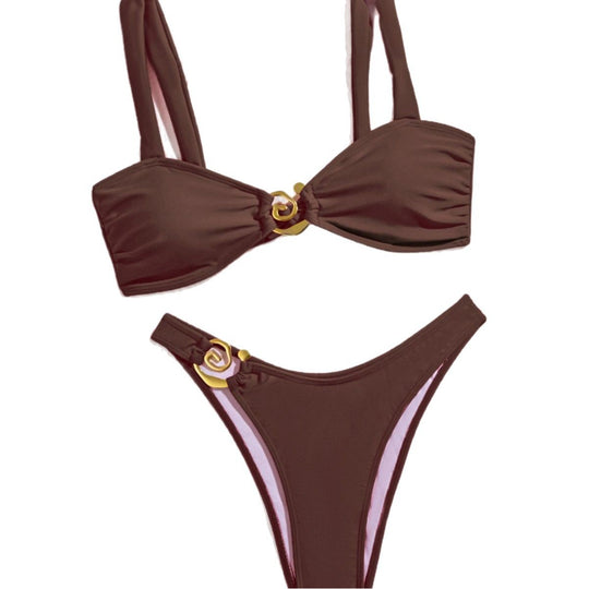 Damen Bikini-Set mit elegantem Goldverschluss EB
