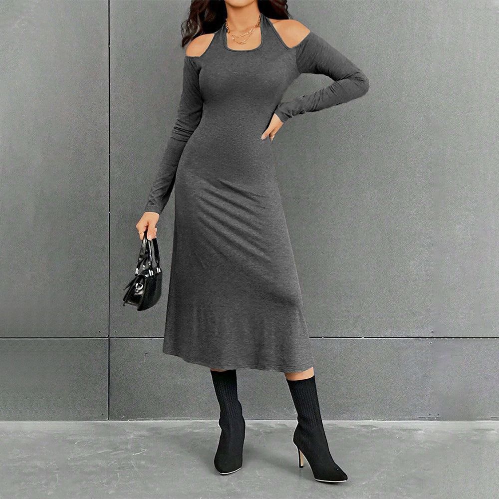 Damen figurbetontes Midikleid mit Neckholder, Cut-Out-Schultern und taillierter Jersey-Silhouette Eichborn Berlin