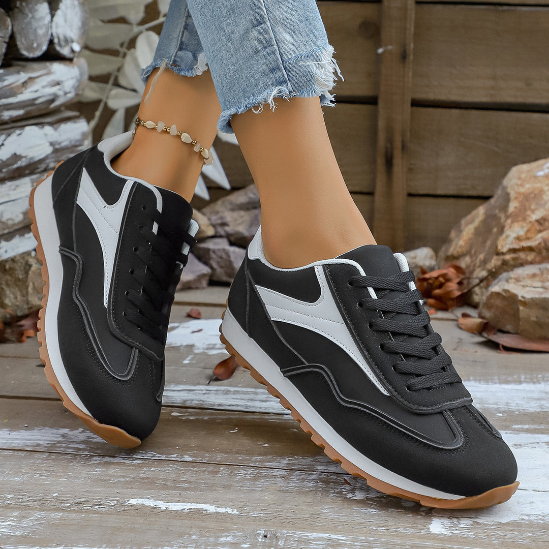 Damen Sportliche Sneakers mit atmungsaktivem Obermaterial und rutschfester Sohle EB