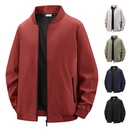 Herren moderne Bomberjacke mit elastischem Bündchen und praktischen Taschen EB